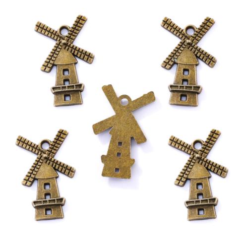 Zinc Alloy Jewelry Pendants, Pinwheel, antique bronze color plated, DIY 