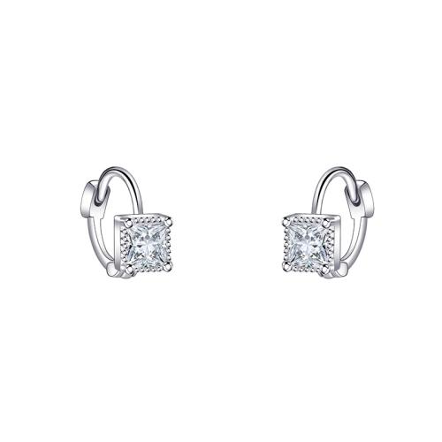 Cubic Zircon Brass Earring, fashion jewelry & micro pave cubic zirconia & for woman, 15mm 