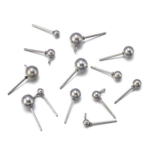 Stainless Steel Earring Stud Component, 304 Stainless Steel, DIY  original color 