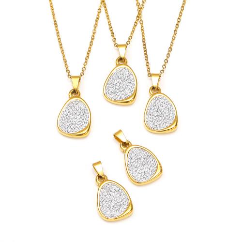 Cubic Zirconia Micro Pave Juegos de Joyería de Acero Inoxidable, acero inoxidable 304, Recubrimiento iónico al vacío, micro arcilla de zirconia cúbica & para mujer, Vendido por UD[