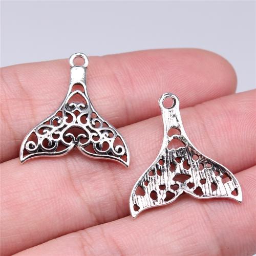 Zinc Alloy Hollow Pendants, antique silver color plated, DIY 