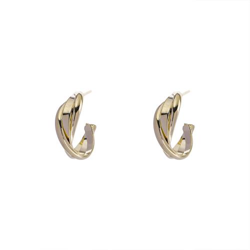 Zinc Alloy Stud Earring, fashion jewelry & for woman 25mm [