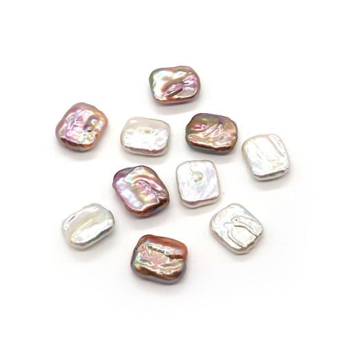 Perlas Freshwater sin Agujero, Perlas cultivadas de agua dulce, Rectángular, Bricolaje, más colores para la opción, 13x18mm, Vendido por UD