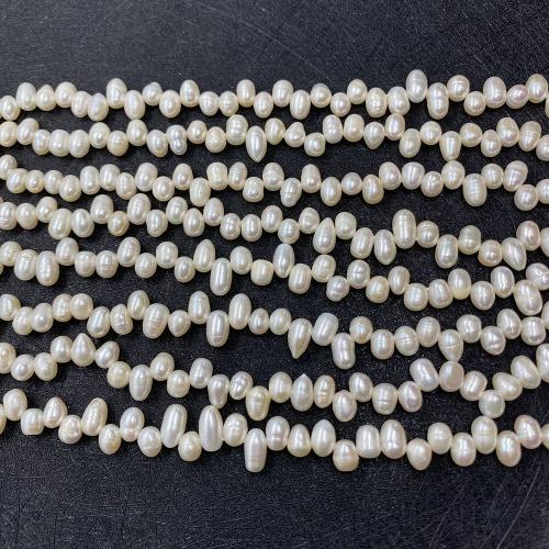 Perles d'eau douce de culture de riz, perle d'eau douce cultivée, DIY & normes différentes pour le choix, blanc Environ 38 cm, Vendu par brin[