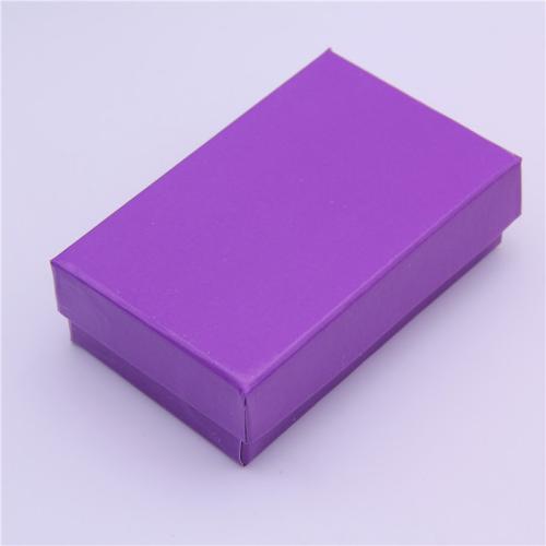 Jewelry Gift Box, Paper, with Sponge & Velveteen, dustproof & multifunctional 