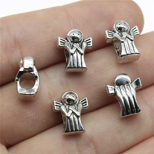 Zinc Alloy Jewelry Beads, Angel, antique silver color plated, DIY [