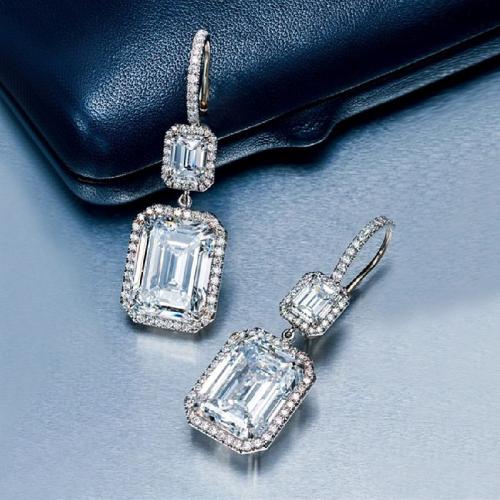 Cubic Zirconia Micro Pave Brass Earring, fashion jewelry & micro pave cubic zirconia & for woman 