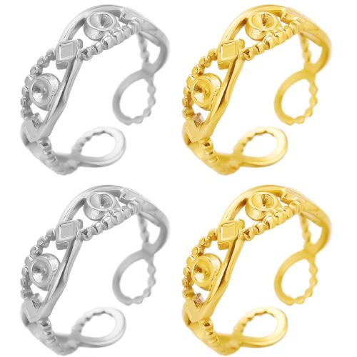 Edelstahl Fingerring, 304 Edelstahl, plattiert, Modeschmuck, keine, verkauft von PC