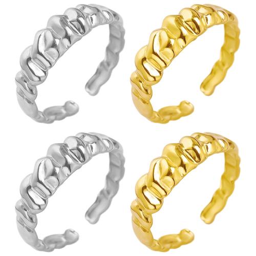 Edelstahl Fingerring, 304 Edelstahl, plattiert, Modeschmuck, keine, verkauft von PC