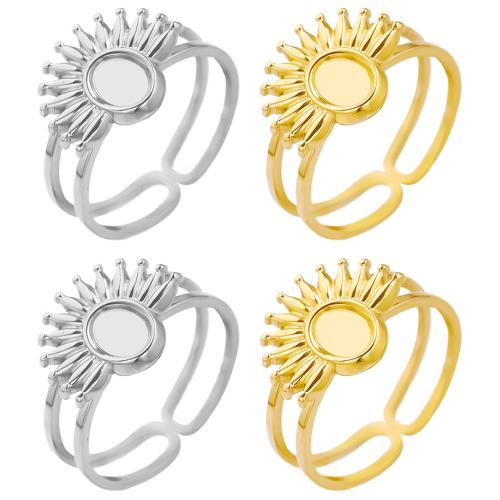 Edelstahl Fingerring, 304 Edelstahl, plattiert, Modeschmuck, keine, verkauft von PC