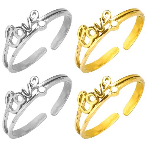 Edelstahl Fingerring, 304 Edelstahl, plattiert, Modeschmuck, keine, verkauft von PC