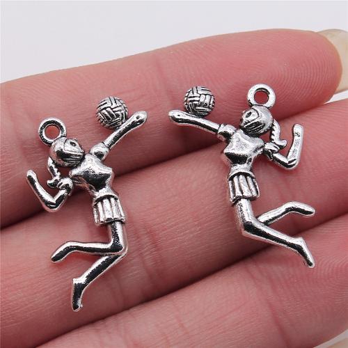 Zinc Alloy Jewelry Pendants, antique silver color plated, DIY 