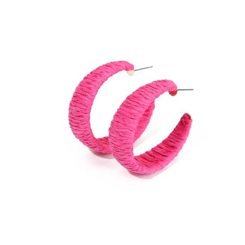 Fashion Create Jewelry Earring, Zinc Alloy, with Rafidah Grass, fashion jewelry & for woman 