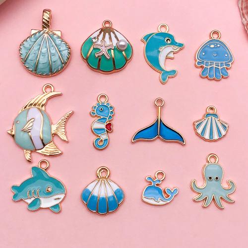 Zinc Alloy Enamel Pendants, DIY 