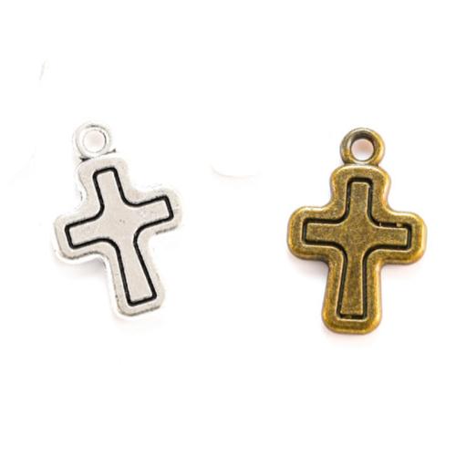 Zinc Alloy Cross Pendants, plated, DIY Approx 