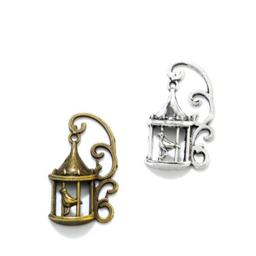 Zinc Alloy Jewelry Pendants, Cage, plated, DIY Approx 