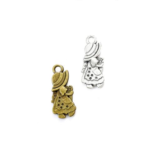 Zinc Alloy Jewelry Pendants, Girl, plated, DIY Approx 