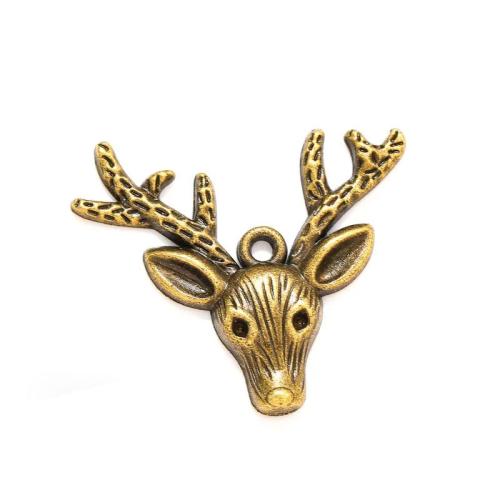 Zinc Alloy Animal Pendants, Deer, plated, DIY Approx 