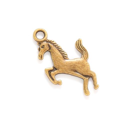 Zinc Alloy Animal Pendants, Horse, plated, DIY Approx 