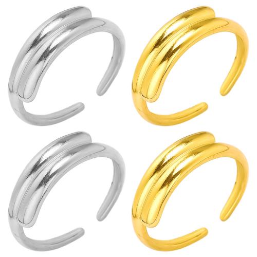 Edelstahl Fingerring, 304 Edelstahl, plattiert, Modeschmuck, keine, verkauft von PC