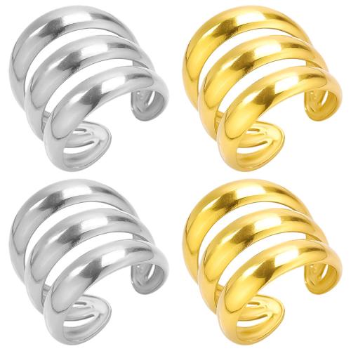 Edelstahl Fingerring, 304 Edelstahl, plattiert, Modeschmuck, keine, verkauft von PC