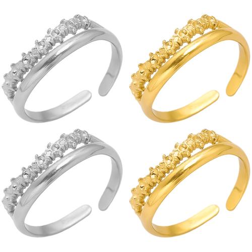 Edelstahl Fingerring, 304 Edelstahl, plattiert, Modeschmuck, keine, verkauft von PC