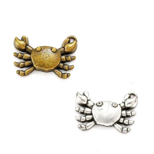 Zinc Alloy Animal Pendants, Crab, plated, DIY Approx [