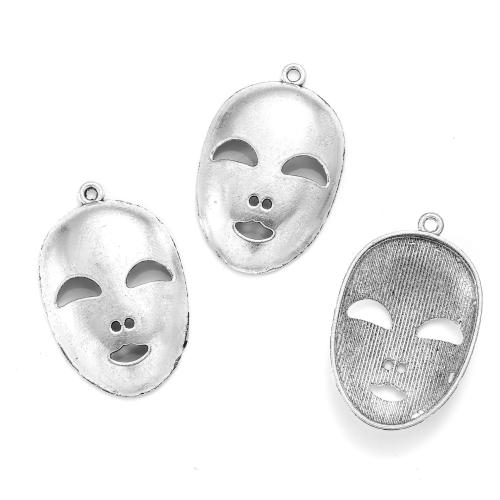 Zinc Alloy Jewelry Pendants, Mask, plated, DIY Approx 