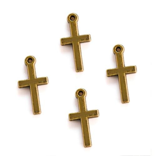 Zinc Alloy Cross Pendants, plated, DIY Approx 