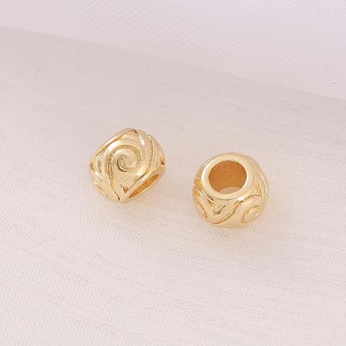 Brass Spacer Beads, real gold plated, DIY golden [