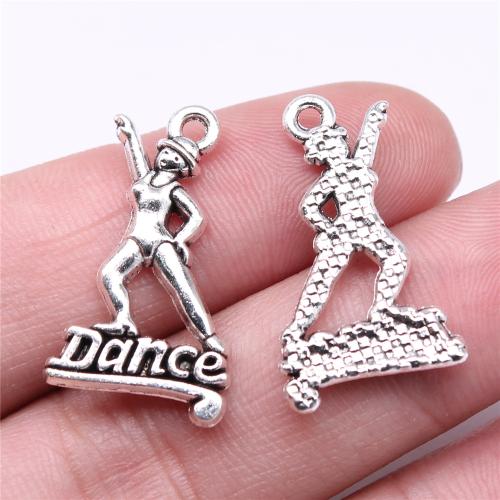 Zinc Alloy Jewelry Pendants, antique silver color plated, DIY 