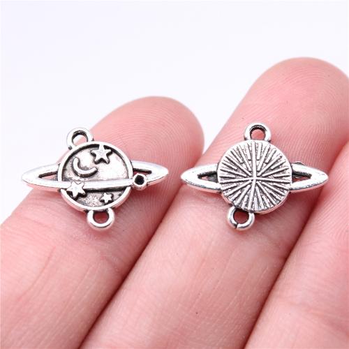 Zinc Alloy Charm Connector, antique silver color plated, DIY & 1/1 loop 