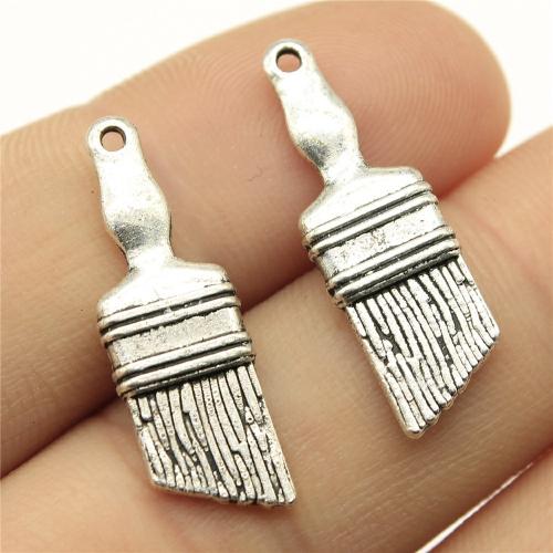 Zinc Alloy Tool Pendants, Brush, plated, DIY [