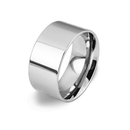 Edelstahl Fingerring, 304 Edelstahl, poliert, Modeschmuck & unisex & verschiedene Größen vorhanden, Silberfarbe, width 14mm, thickness 2mm, verkauft von PC