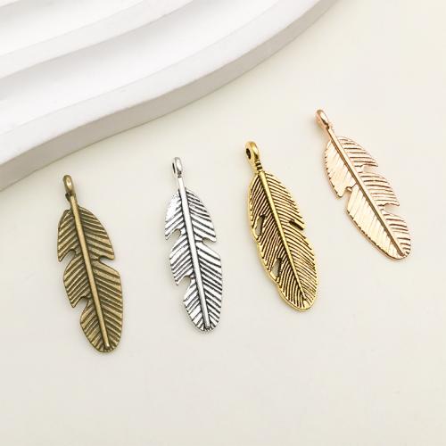 Zinc Alloy Feather Pendants, DIY [