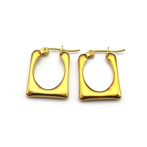 Stainless Steel Leverback Earring, 304 Stainless Steel, fashion jewelry & for woman, golden 