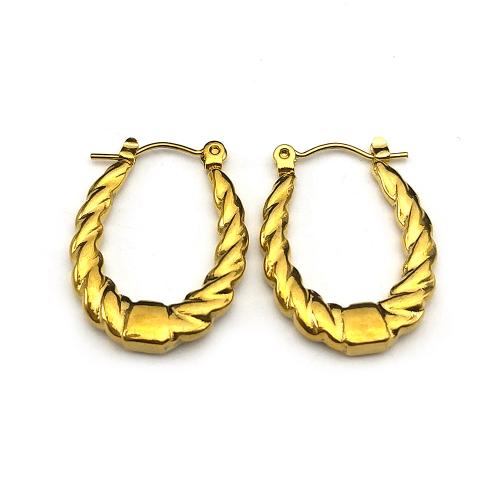 Stainless Steel Leverback Earring, 304 Stainless Steel, fashion jewelry & for woman, golden 