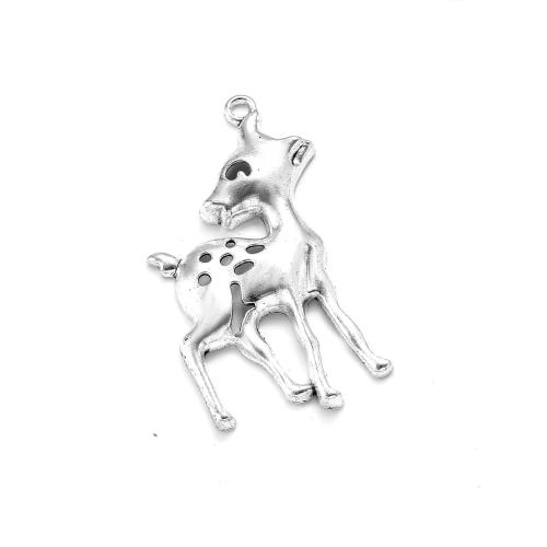 Zinc Alloy Animal Pendants, Deer, plated, DIY Approx [