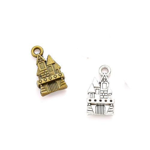 Zinc Alloy Building Pendants, Castle, plated, DIY Approx [