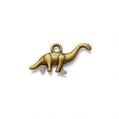 Zinc Alloy Animal Pendants, Dinosaur, plated, DIY Approx [