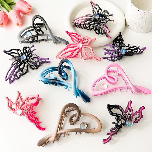 Hair Claw Clips, Zinc Alloy, fashion jewelry & with rhinestone 