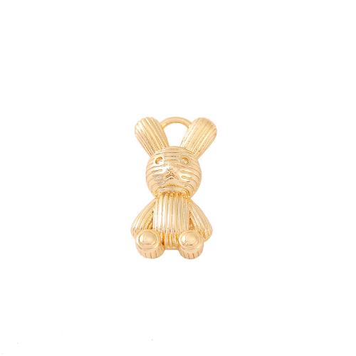 Brass, Rabbit, real gold plated, DIY, golden 