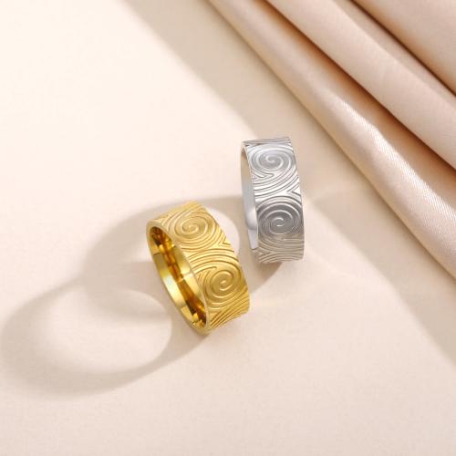 Edelstahl Fingerring, 304 Edelstahl, Vakuum-Ionen-Beschichtung, Modeschmuck & unisex & verschiedene Größen vorhanden, keine, verkauft von PC