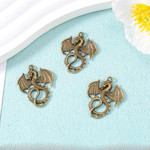 Zinc Alloy Jewelry Pendants, Dragon, plated, DIY Approx 