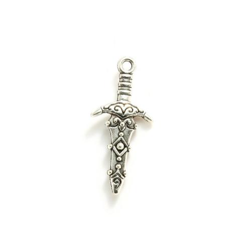 Zinc Alloy Jewelry Pendants, Dagger, plated, DIY Approx 