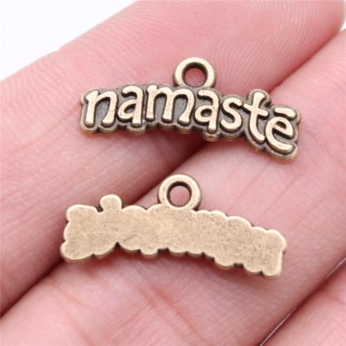 Zinc Alloy Jewelry Pendants, Alphabet Letter, antique bronze color plated, DIY 