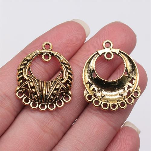 Zinc Alloy Charm Connector, plated, 2/7loop & DIY 