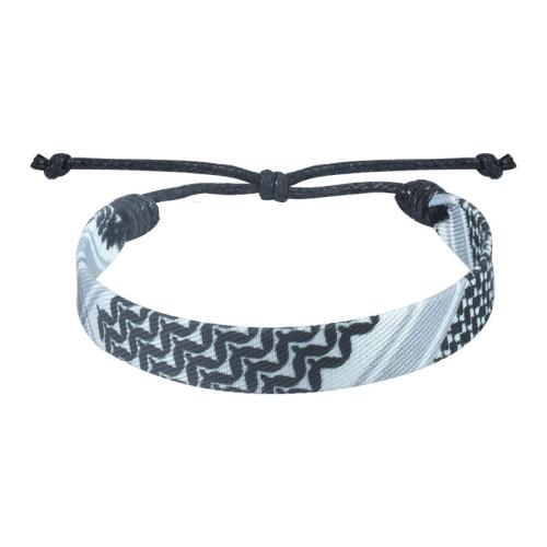 Poliéster Pulsera, con Cordón de cera, hecho a mano, estilo popular & unisexo, más colores para la opción, longitud:aproximado 6.69-9.98 Inch, Vendido por UD