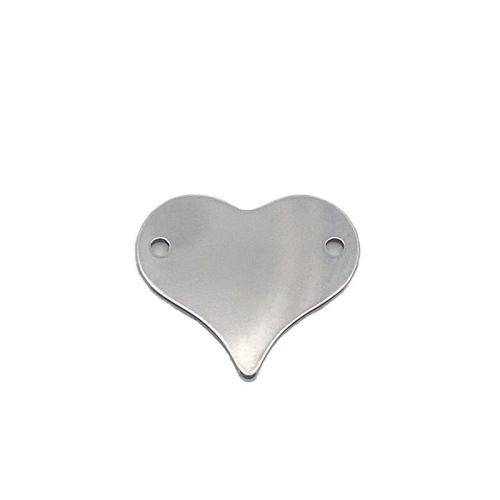 Stainless Steel Heart Pendants, 304 Stainless Steel, DIY, original color 