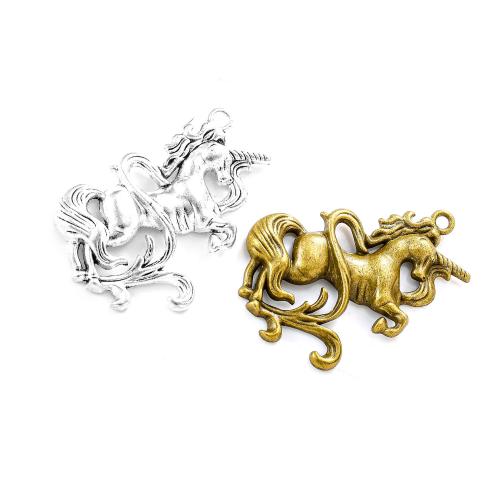 Zinc Alloy Jewelry Pendants, Unicorn, plated, DIY Approx 